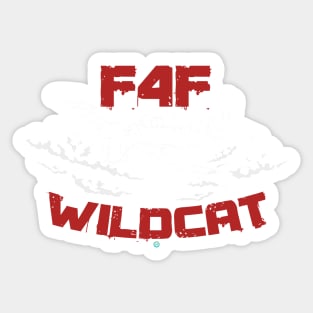 F4F Wildcat Pilot Gift WW2 Warbird Sticker